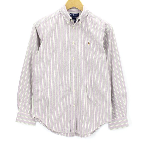 Ralph Lauren long sleeve button down shirt, men's XL size cotton yellow type Vintage Second Hand main image 1